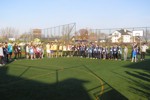 2014-11-11 • Zbiórka uczestników Biegu Niepodległości na boisku szkolnym