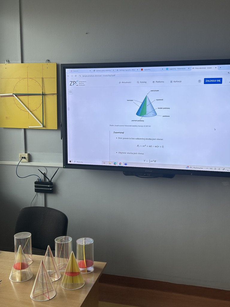 Zdjęcie pracowni matematycznej