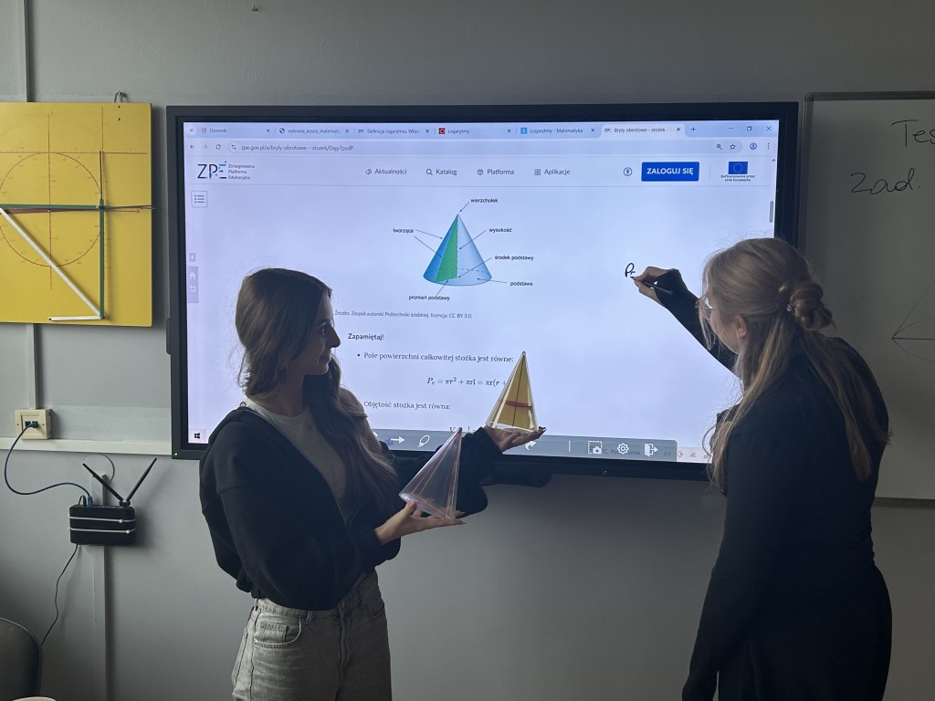 Zdjęcie pracowni matematycznej