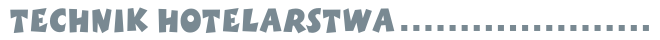 technik hotelarstwa