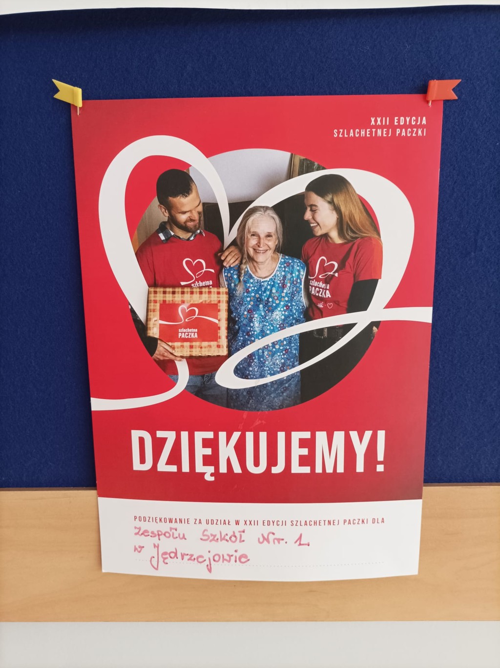 Podziękowanie od organizatorów akcji Paczka dla bohatera