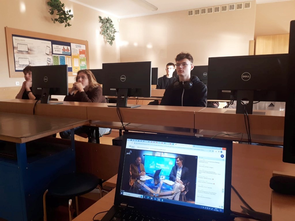 Uczestnicy lekcji online