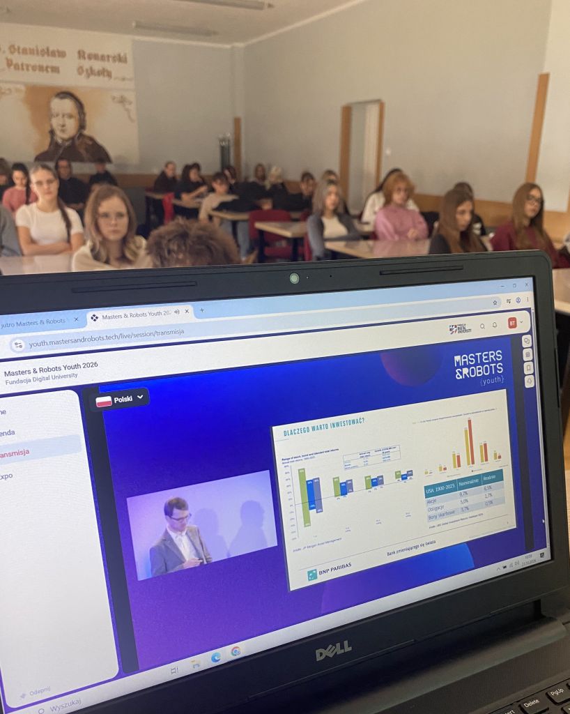 Uczniowie podczas konferencji